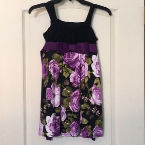 Special occasion black/purple dress for girls